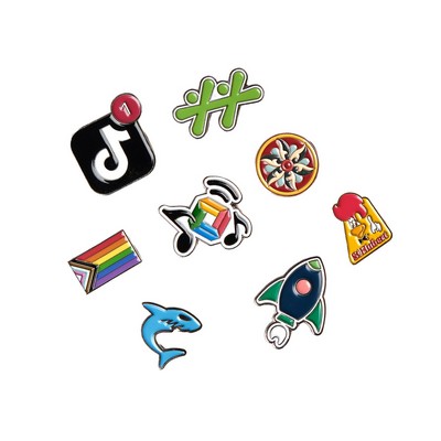 Soft Enamel Lapel Pins - 3/4" W x 3/4" H Diestruck