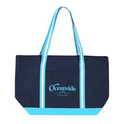 24 oz Large Cotton Canvas Admiral Tote- 14" x 23" x 6.5"